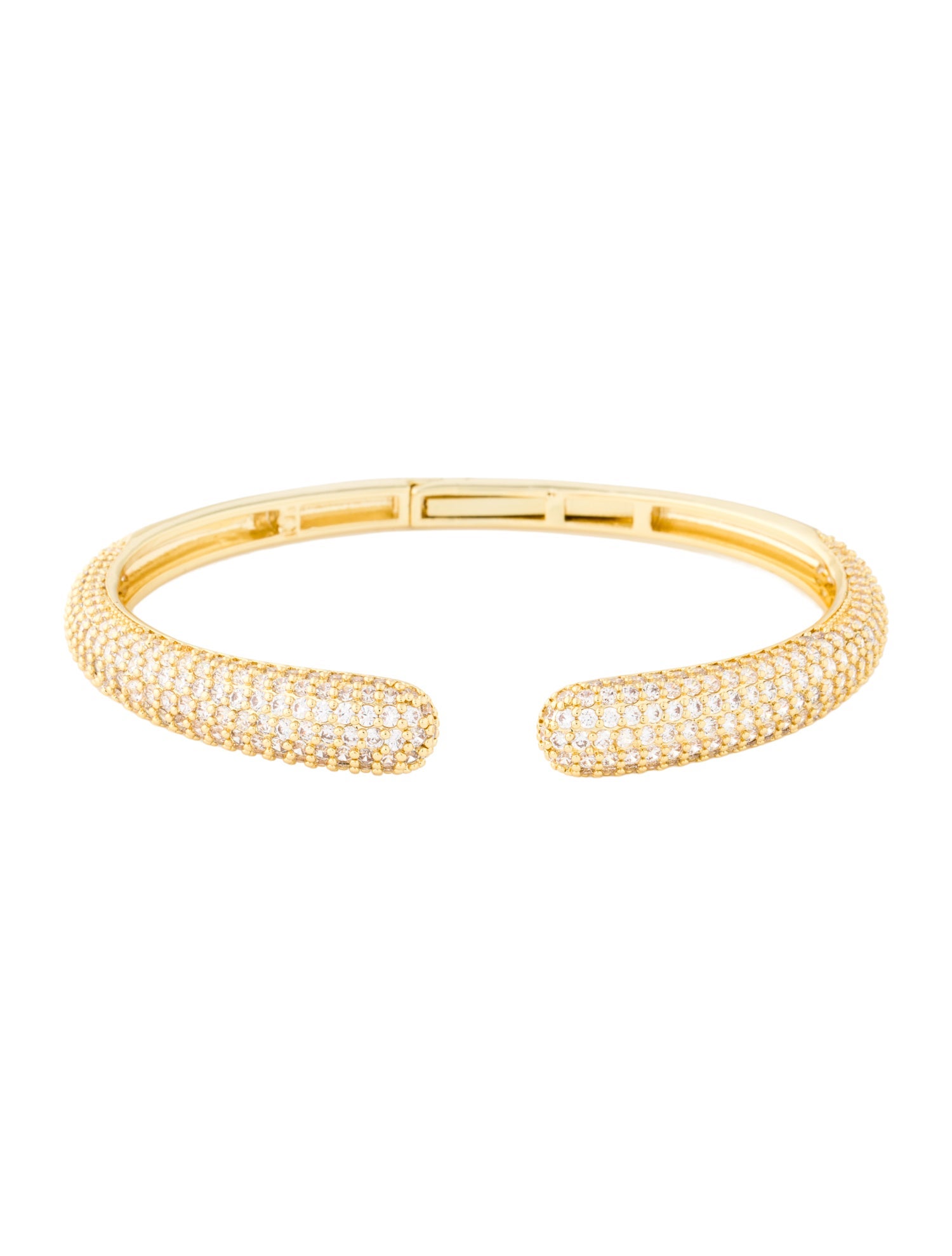 CZ by Kenneth Jay Lane Cubic Zirconia Open Cuff Bracelet