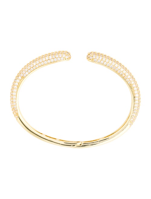 CZ by Kenneth Jay Lane Cubic Zirconia Open Cuff Bracelet