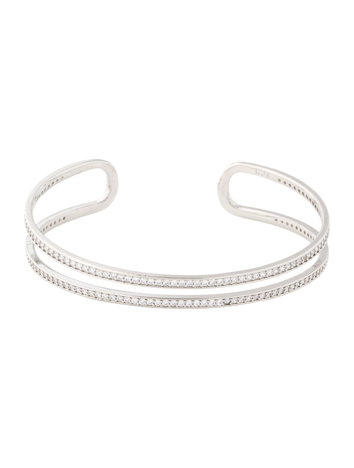 CZ by Kenneth Jay Lane Cubic Zirconia Cuff Bracelet