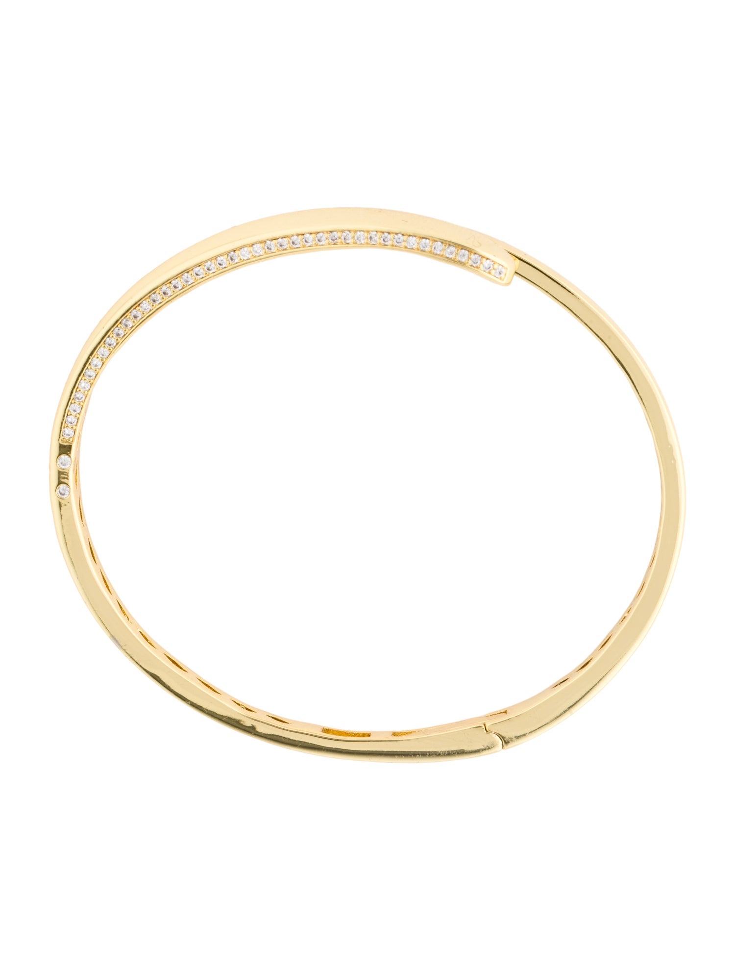 CZ by Kenneth Jay Lane Cubic Zirconia Cuff Bracelet