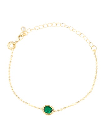 CZ by Kenneth Jay Lane Cubic Zirconia Charm Bracelet