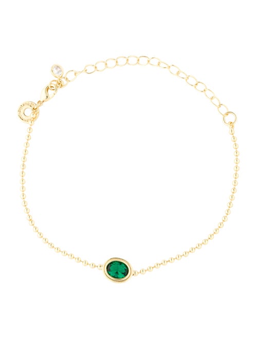 CZ by Kenneth Jay Lane Cubic Zirconia Charm Bracelet