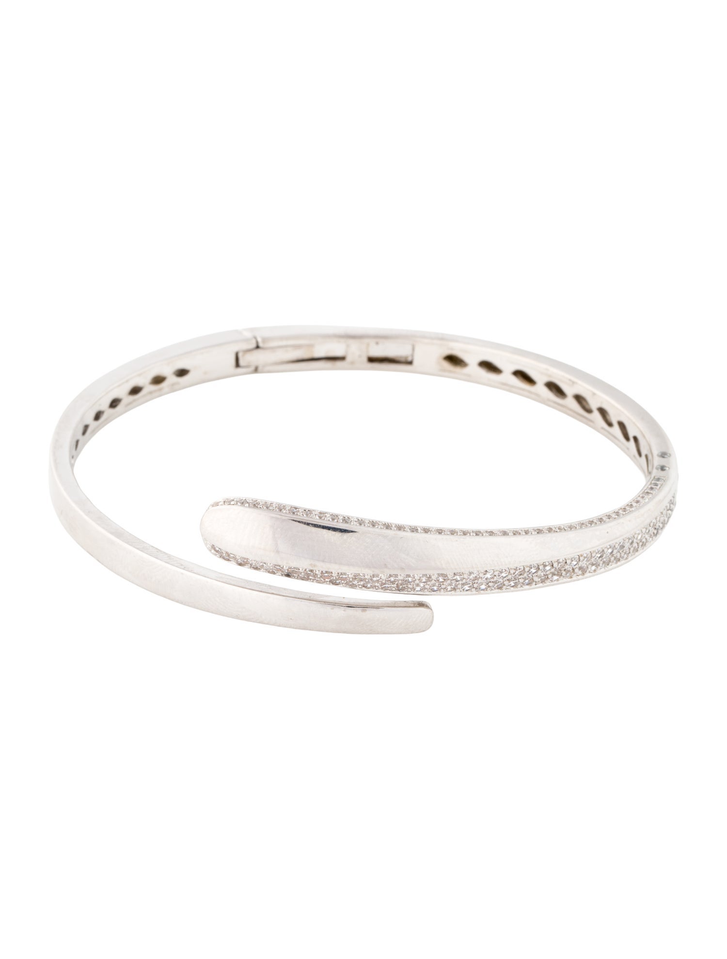 CZ by Kenneth Jay Lane Cubic Zirconia Cuff Bracelet