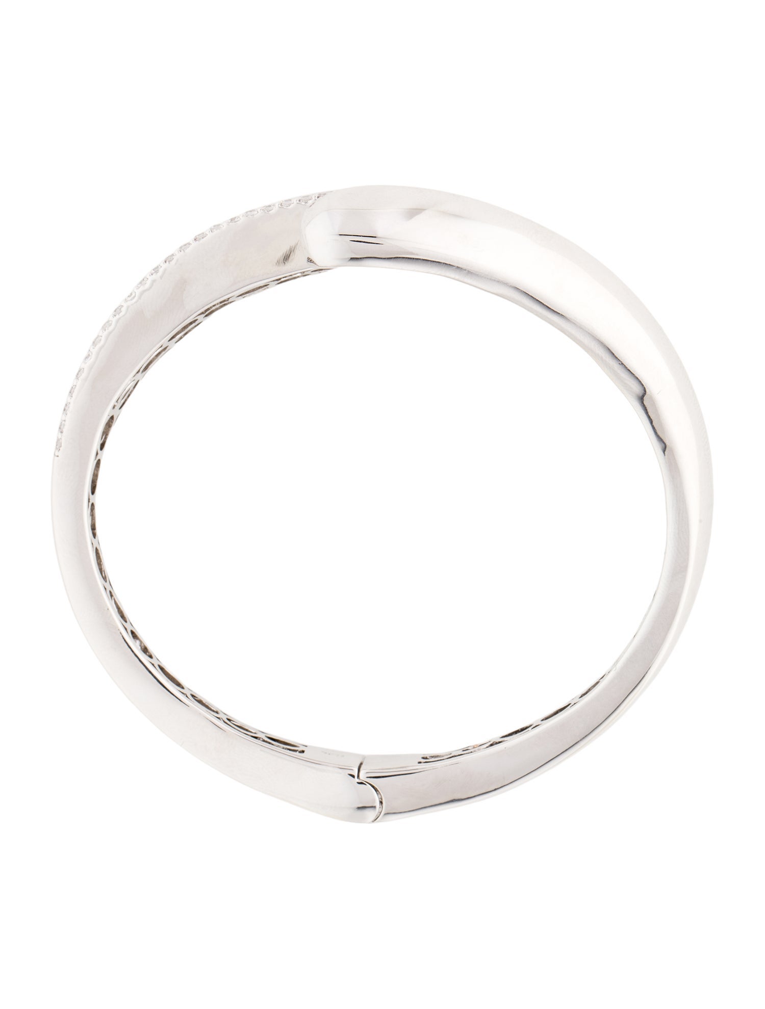 CZ by Kenneth Jay Lane Cubic Zirconia Hinged Bracelet