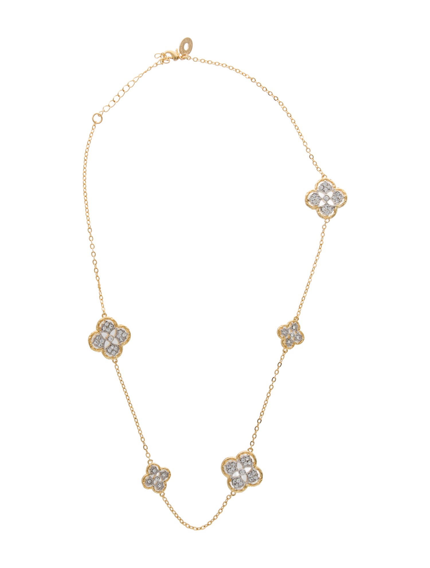 CZ by Kenneth Jay Lane Crystal Station Necklace