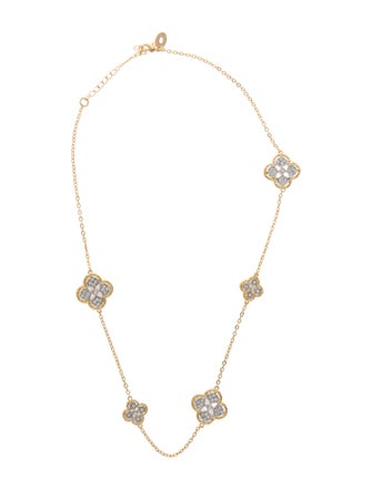CZ by Kenneth Jay Lane Crystal Station Necklace
