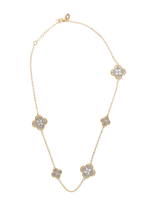 CZ by Kenneth Jay Lane Crystal Station Necklace