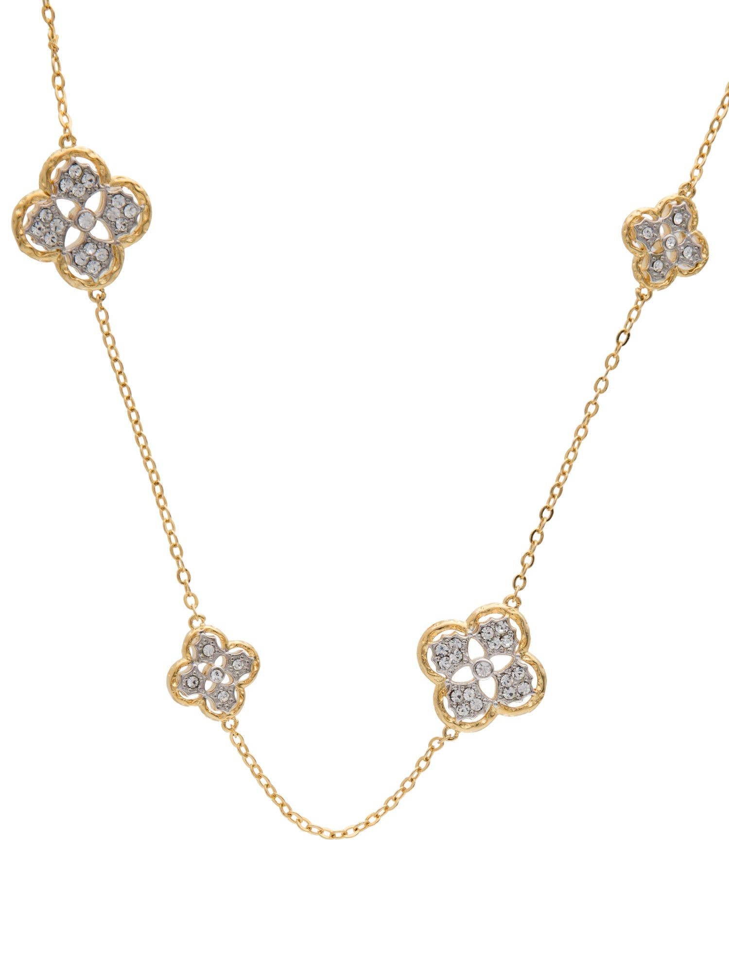 CZ by Kenneth Jay Lane Crystal Station Necklace