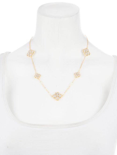 CZ by Kenneth Jay Lane Crystal Station Necklace