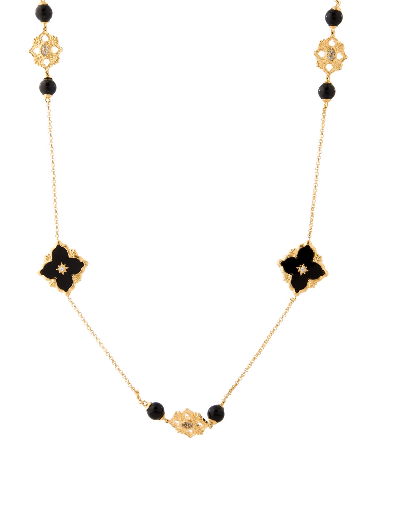 CZ by Kenneth Jay Lane CZ & Resin Station Necklace