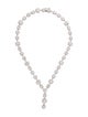 CZ by Kenneth Jay Lane Pave CZ Multi Shape Lavalier Necklace