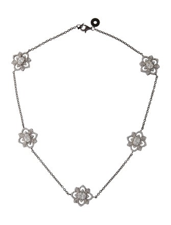 CZ by Kenneth Jay Lane Cubic Zirconia Station Necklace
