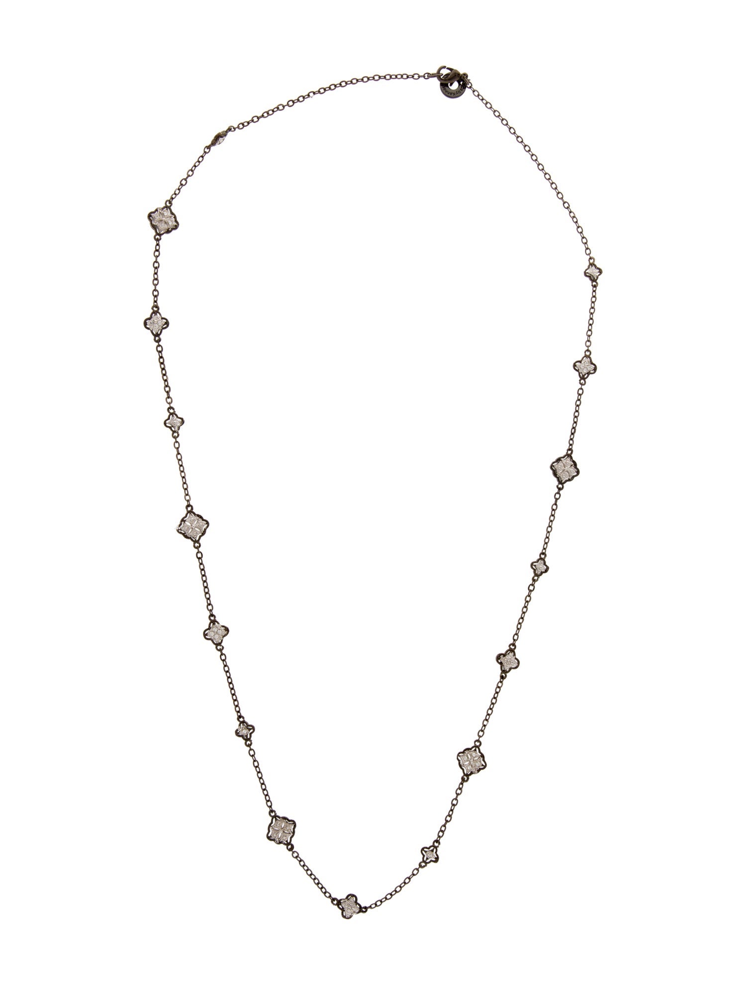 CZ by Kenneth Jay Lane Cubic Zirconia Station Necklace