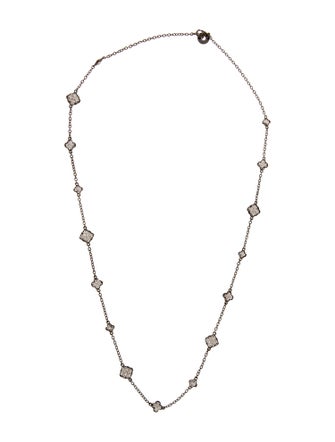 CZ by Kenneth Jay Lane Cubic Zirconia Station Necklace