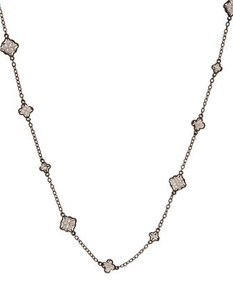 CZ by Kenneth Jay Lane Cubic Zirconia Station Necklace