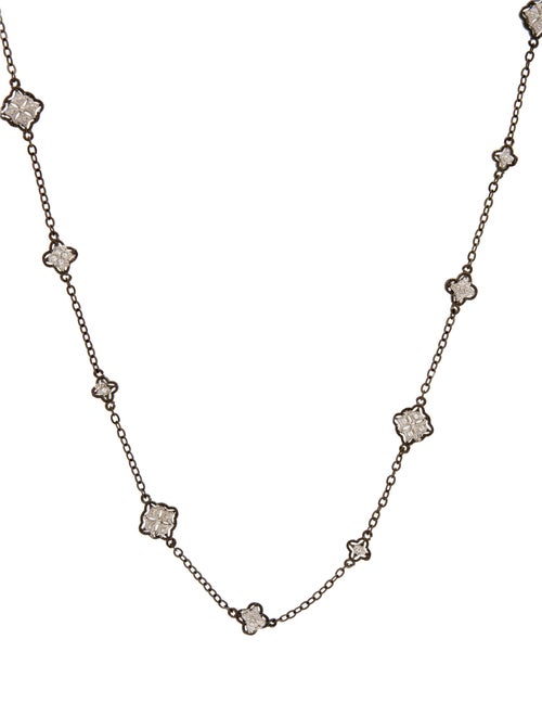 CZ by Kenneth Jay Lane Cubic Zirconia Station Necklace