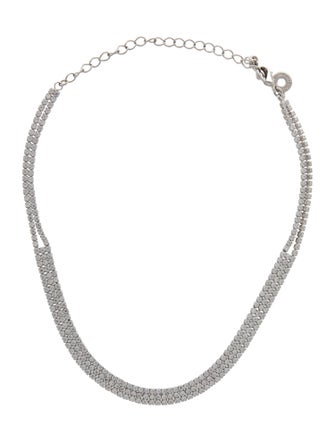 CZ by Kenneth Jay Lane Cubic Zirconia Choker Necklace