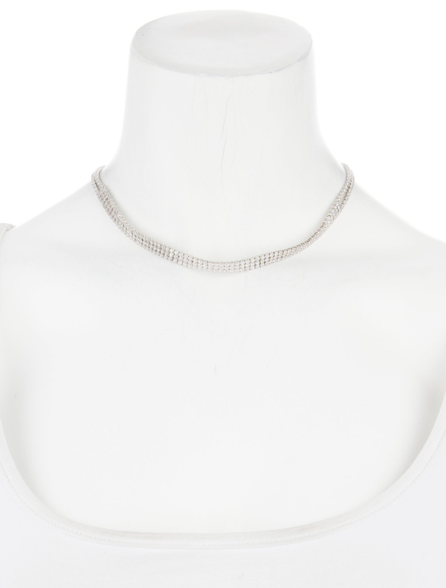 CZ by Kenneth Jay Lane Cubic Zirconia Choker Necklace