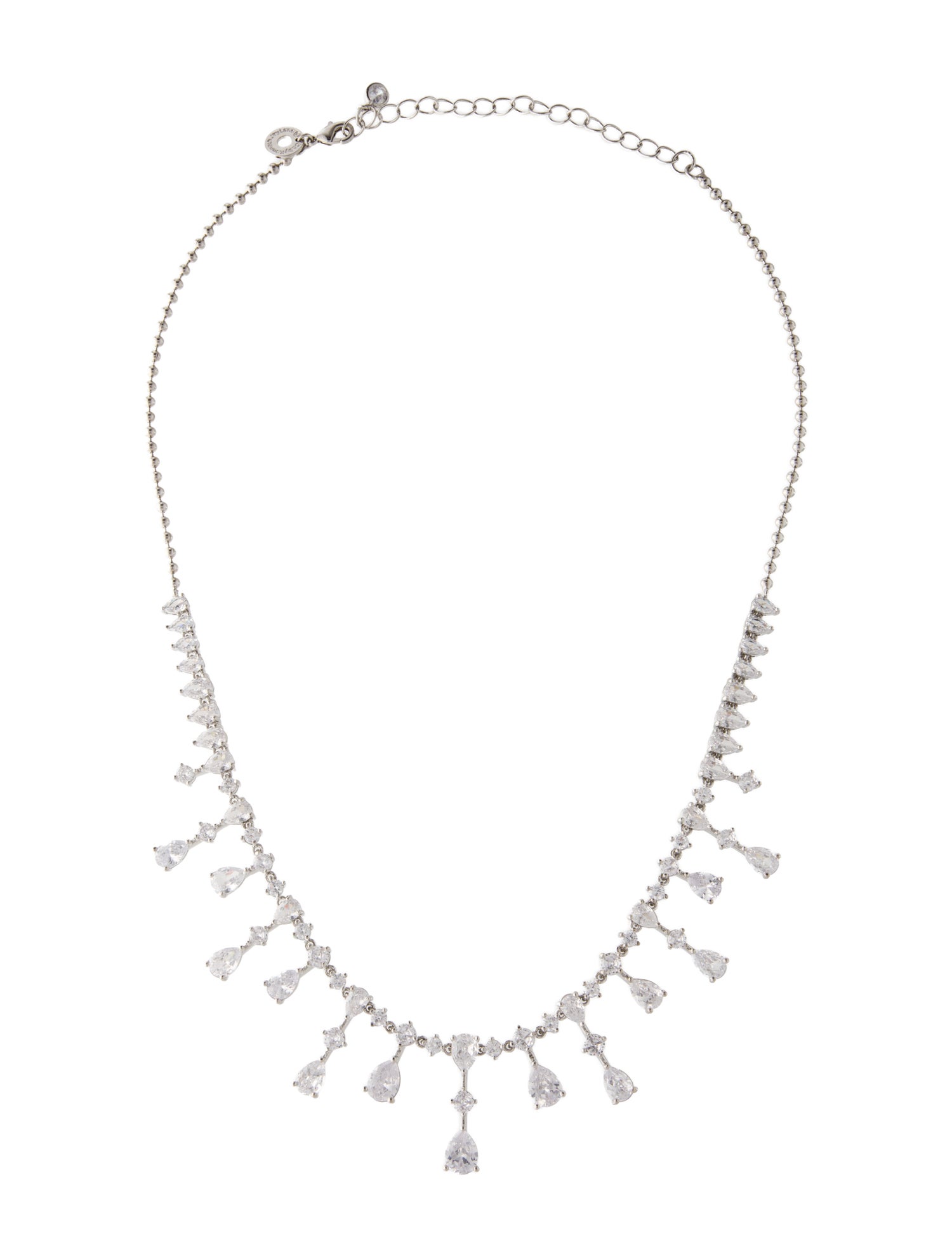 CZ by Kenneth Jay Lane Cubic Zirconia Collar Necklace