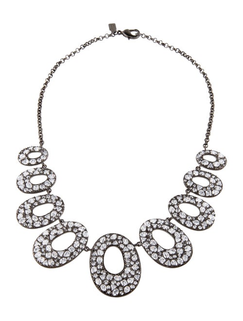CZ by Kenneth Jay Lane Cubic Zirconia Collar Necklace