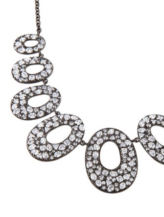 CZ by Kenneth Jay Lane Cubic Zirconia Collar Necklace