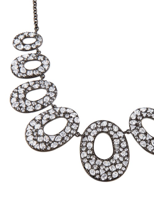 CZ by Kenneth Jay Lane Cubic Zirconia Collar Necklace