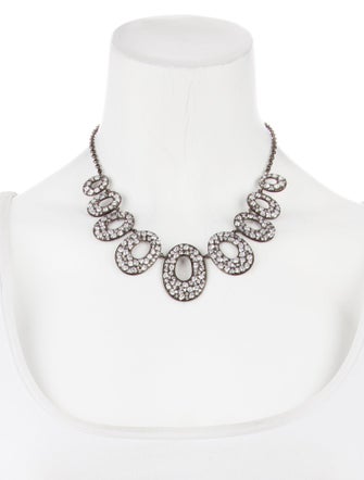 CZ by Kenneth Jay Lane Cubic Zirconia Collar Necklace