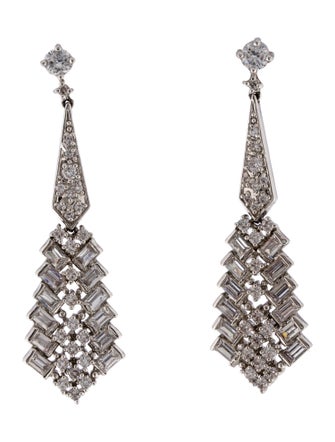 CZ by Kenneth Jay Lane Cubic Zirconia Drop Earrings