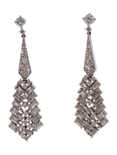 CZ by Kenneth Jay Lane Cubic Zirconia Drop Earrings