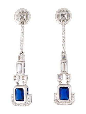 CZ by Kenneth Jay Lane Cubic Zirconia Drop Earrings