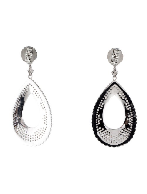CZ by Kenneth Jay Lane Cubic Zirconia & Enamel Drop Earrings