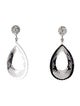 CZ by Kenneth Jay Lane Cubic Zirconia & Enamel Drop Earrings