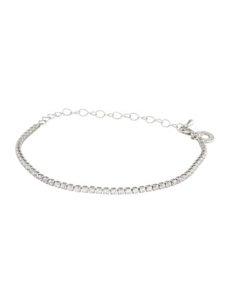 CZ by Kenneth Jay Lane Crystal Round Link Bracelet