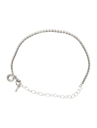CZ by Kenneth Jay Lane Crystal Round Link Bracelet