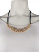 CZ by Kenneth Jay Lane Pearl & Cubic Zirconia Adjustable Collar Necklace