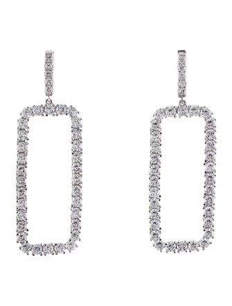 CZ by Kenneth Jay Lane Cubic Zirconia Drop Earrings