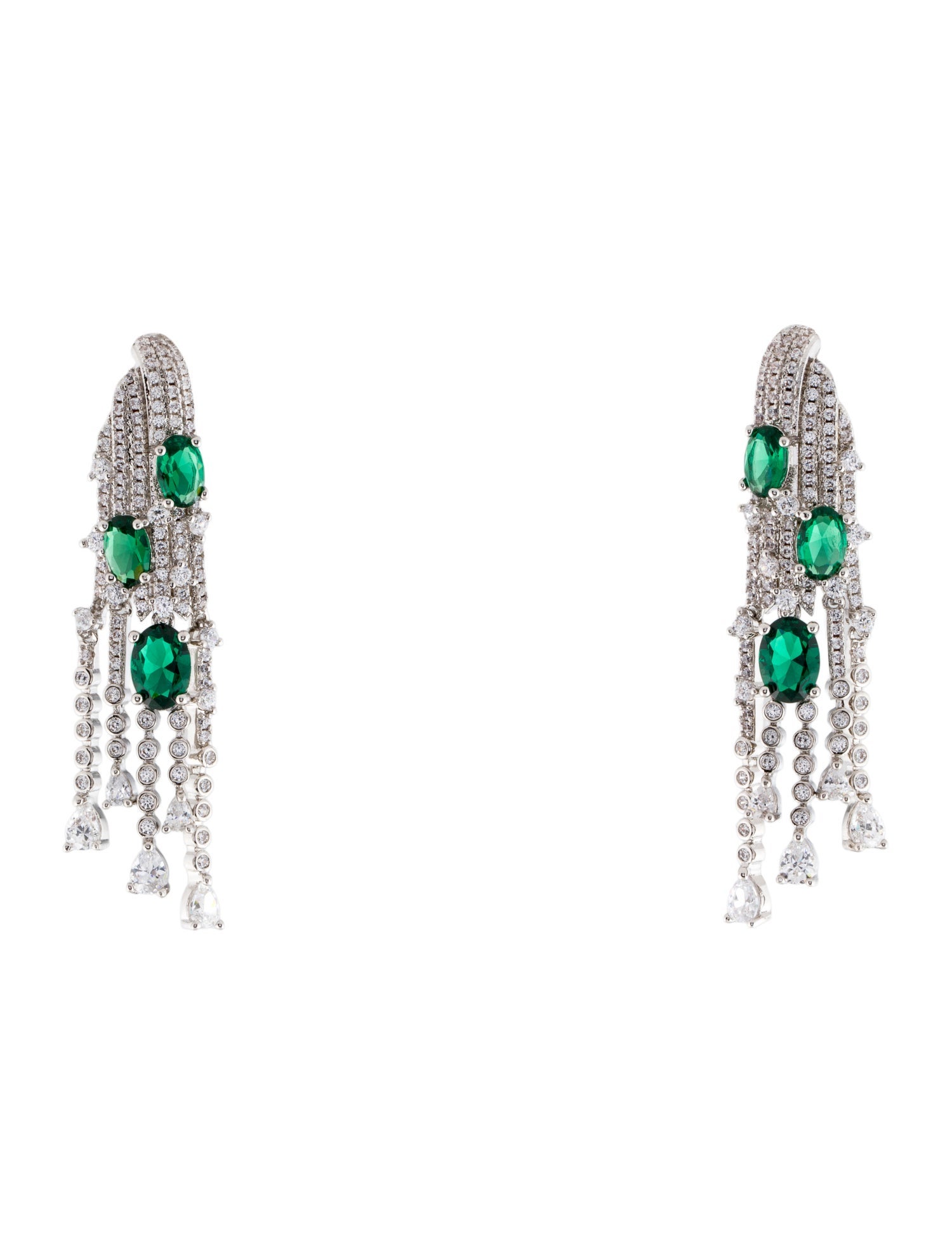 CZ by Kenneth Jay Lane Cubic Zirconia Drop Earrings