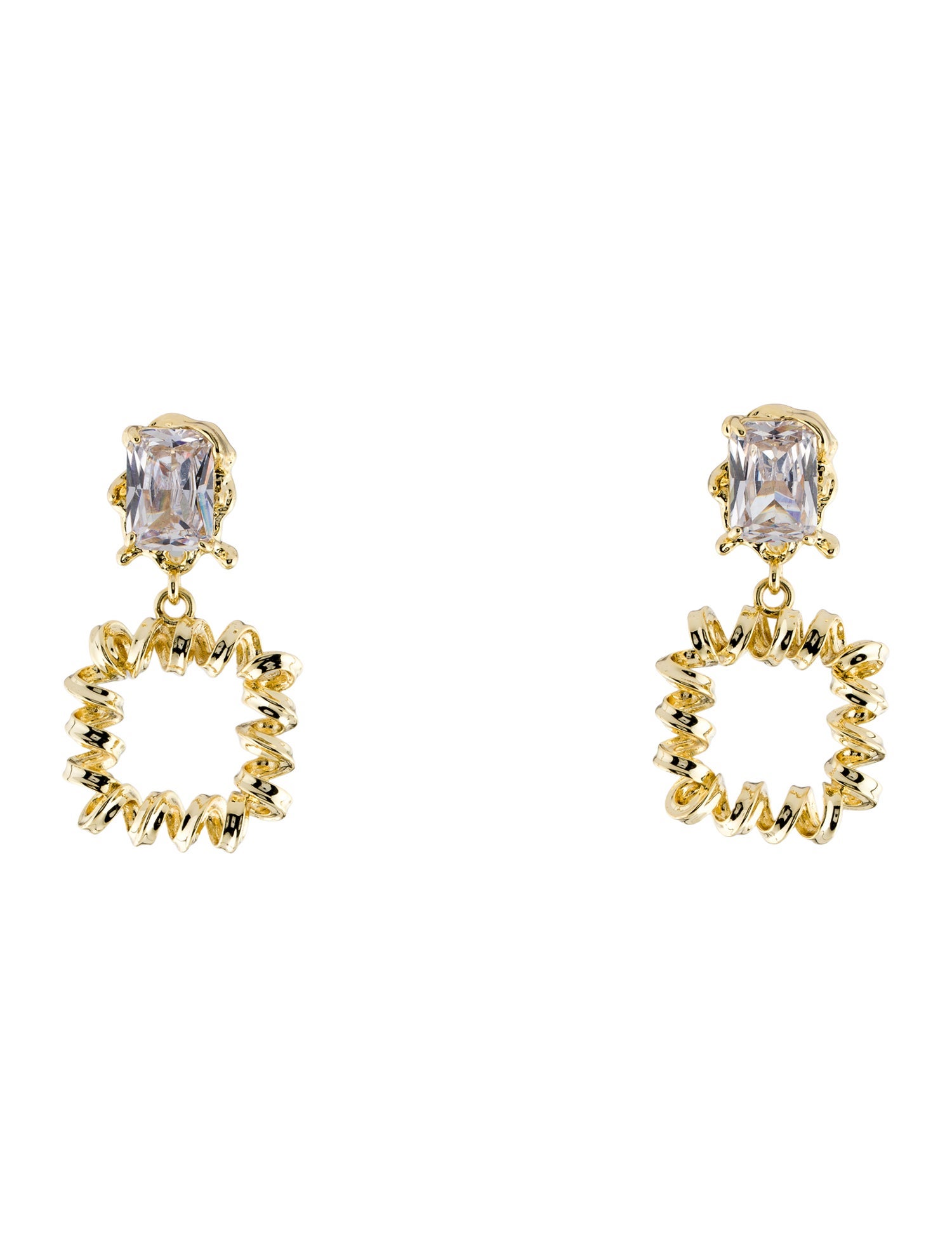 CZ by Kenneth Jay Lane Cubic Zirconia Drop Earrings