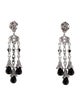 CZ by Kenneth Jay Lane Cubic Zirconia & Resin Chandelier Earrings