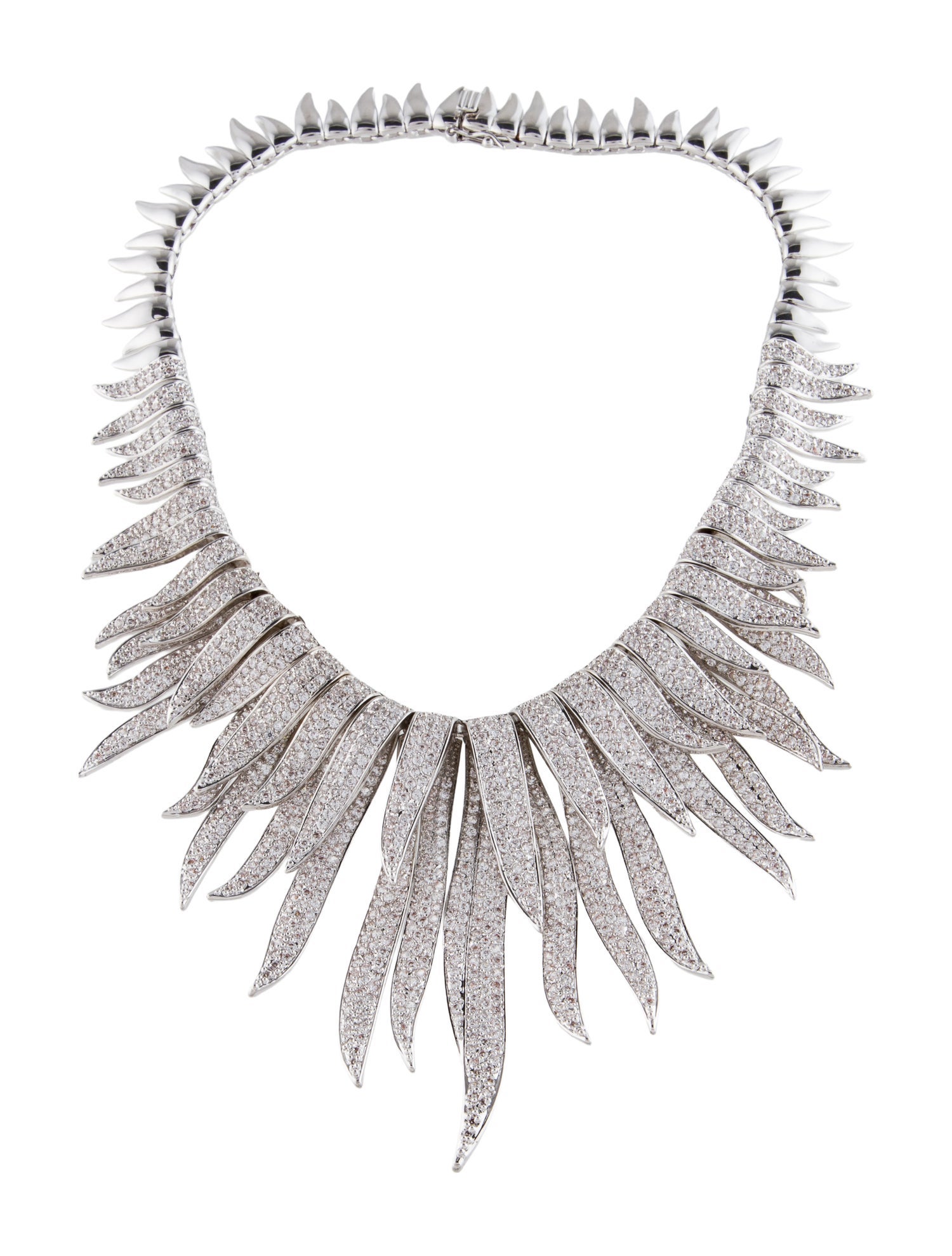 CZ by Kenneth Jay Lane Cubic Zirconia Collar Necklace
