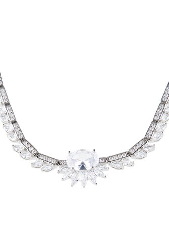 CZ by Kenneth Jay Lane Cubic Zirconia Collar Necklace