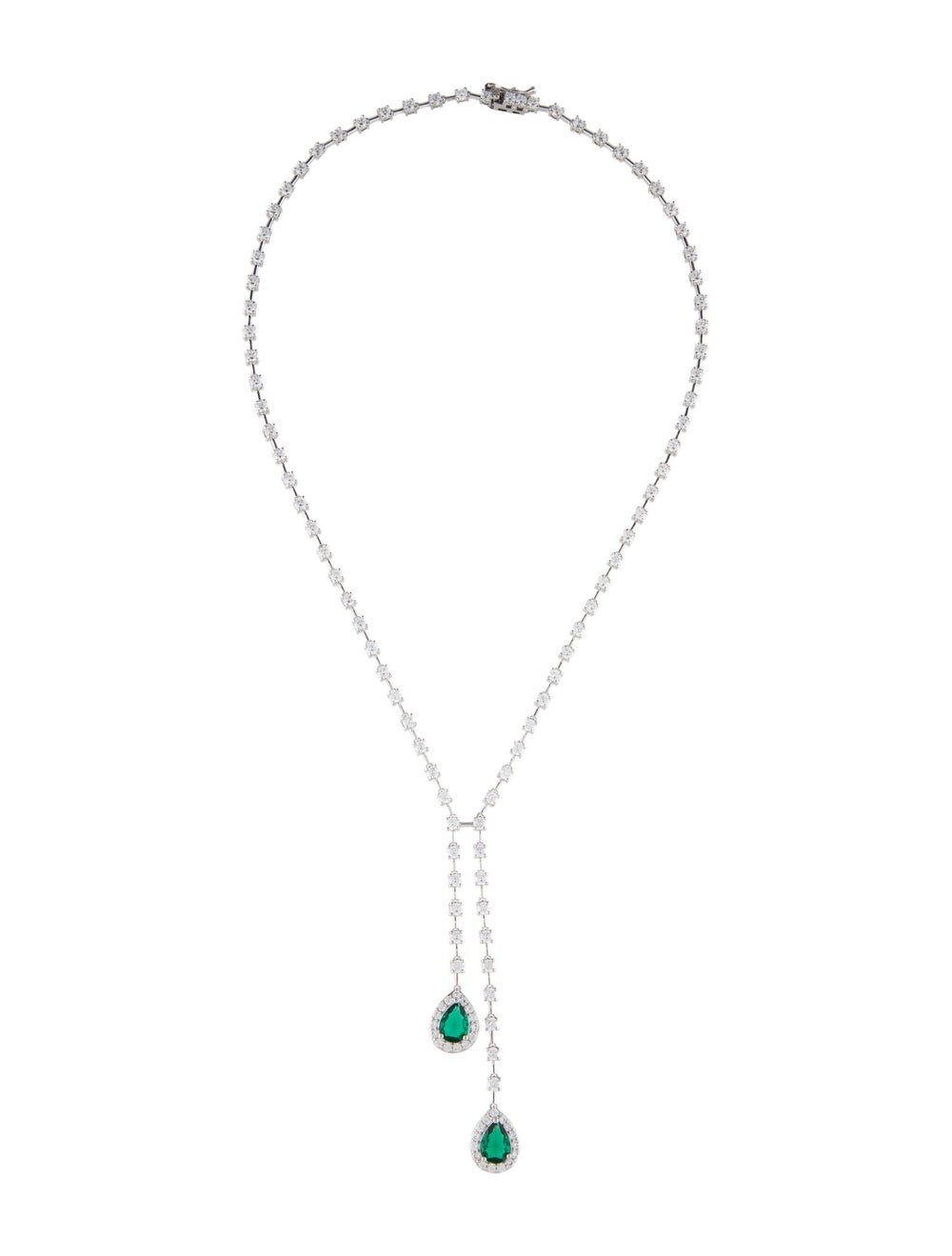 CZ by Kenneth Jay Lane Silver-Plated & Cubic Zirc… - image 3