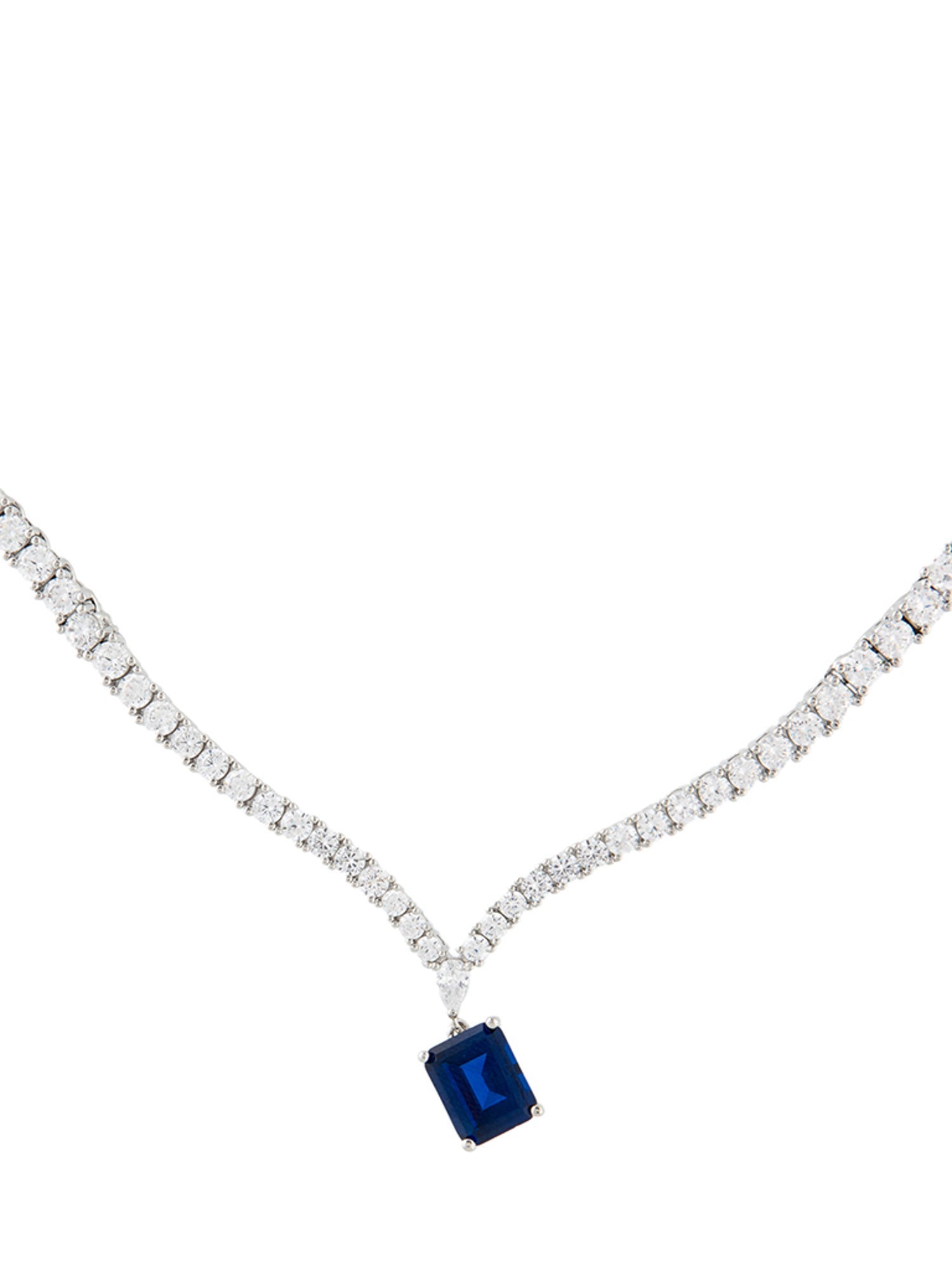 CZ by Kenneth Jay Lane Cubic Zirconia Collar Necklace