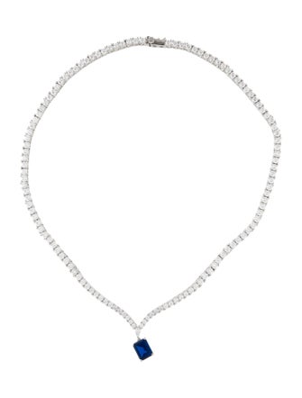 CZ by Kenneth Jay Lane Cubic Zirconia Collar Necklace