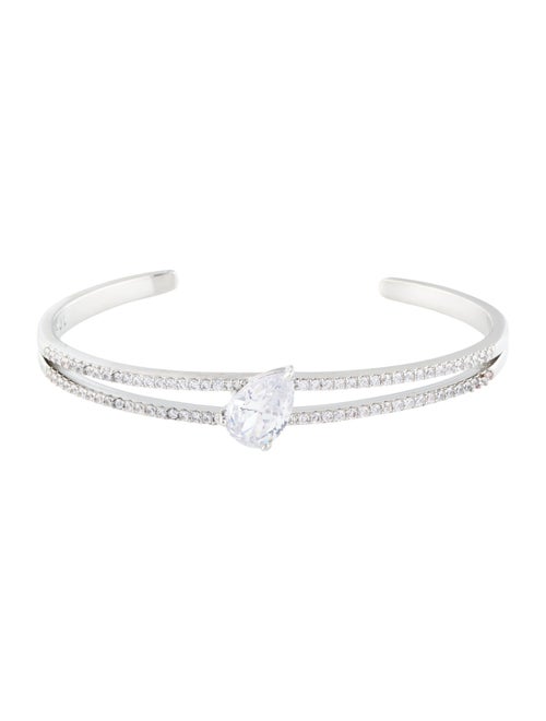 CZ by Kenneth Jay Lane Cubic Zirconia Cuff Bracelet