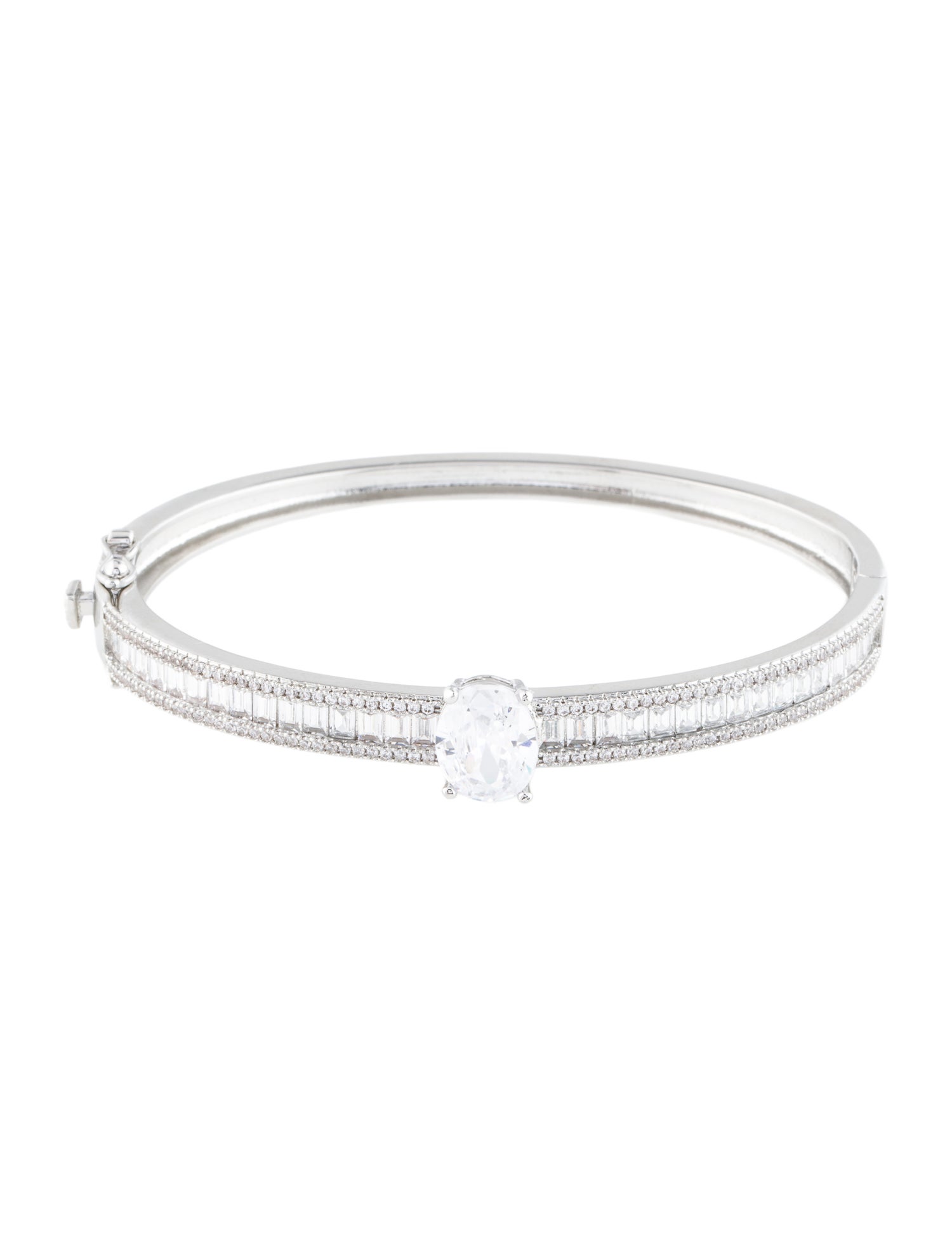 CZ by Kenneth Jay Lane Cubic Zirconia Bangle Bracelet