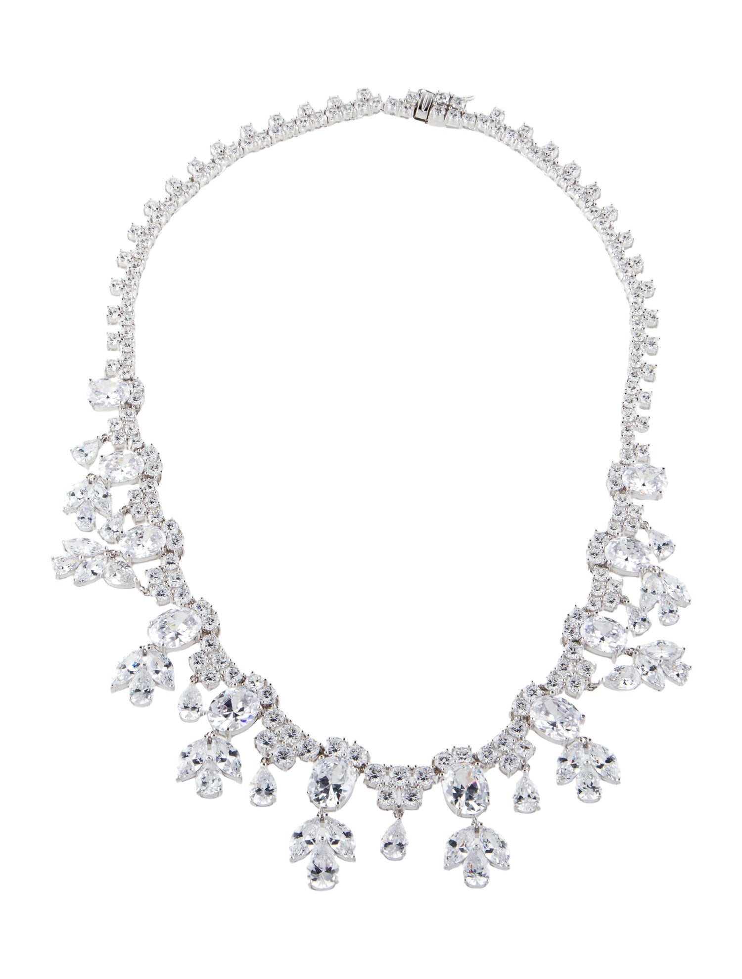 CZ by Kenneth Jay Lane Cubic Zirconia Collar Necklace
