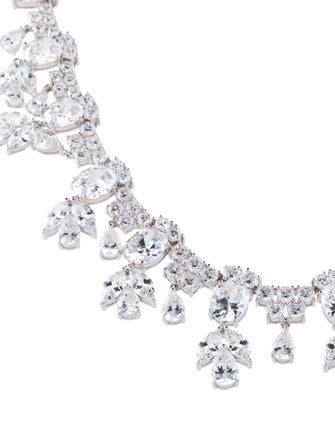 CZ by Kenneth Jay Lane Cubic Zirconia Collar Necklace