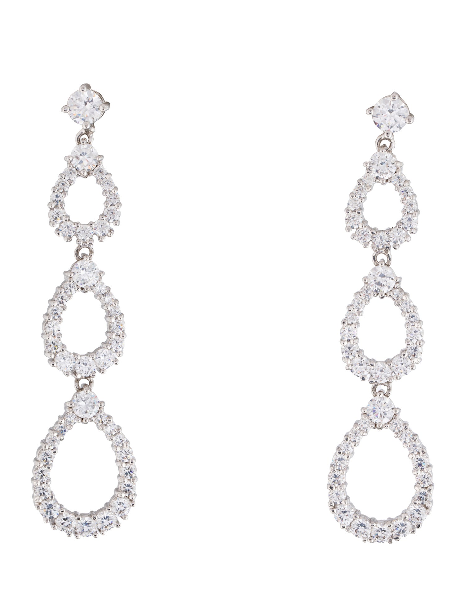 CZ by Kenneth Jay Lane Cubic Zirconia Drop Earrings