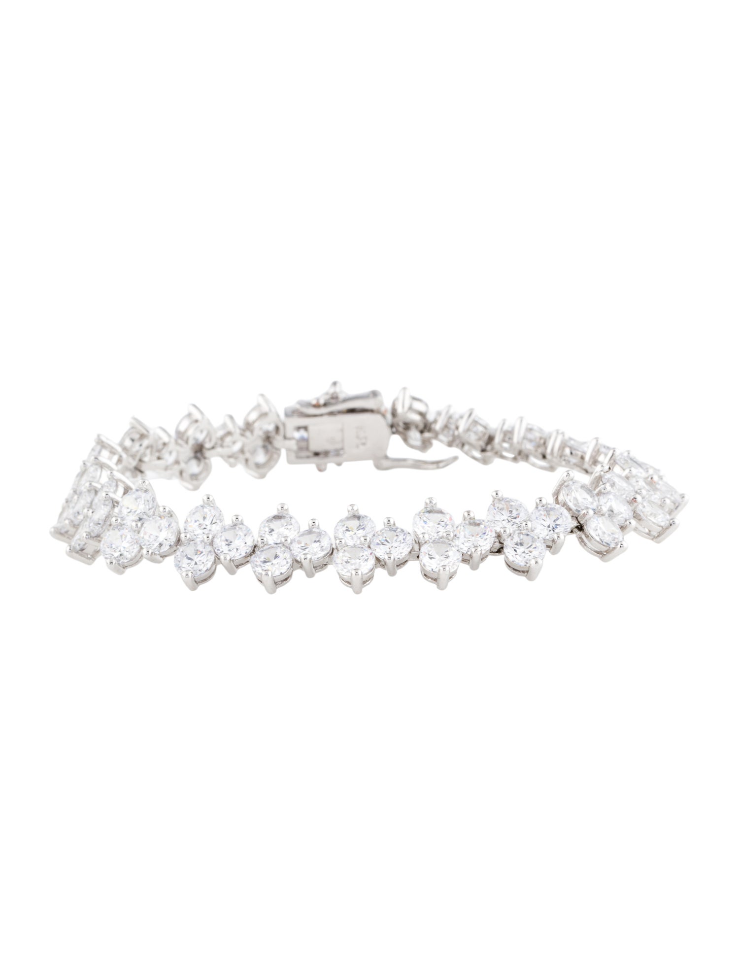 CZ by Kenneth Jay Lane Round Cubic Zirconia Link Bracelet